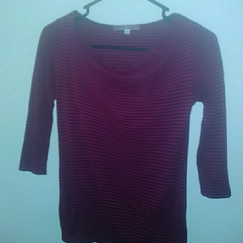 Black and red striped t shirt